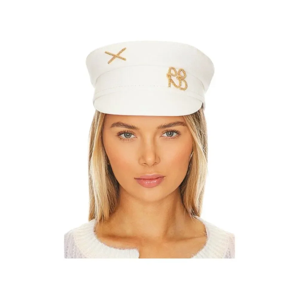 Ruslan Baginskiy Baker Boy Cap Ivory White Size Small